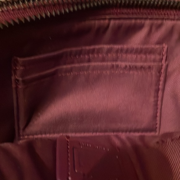 @@NWOT@@ ~ Coach large dark burgundy leather wristlet. Matching ID holder. - Picture 4 of 11